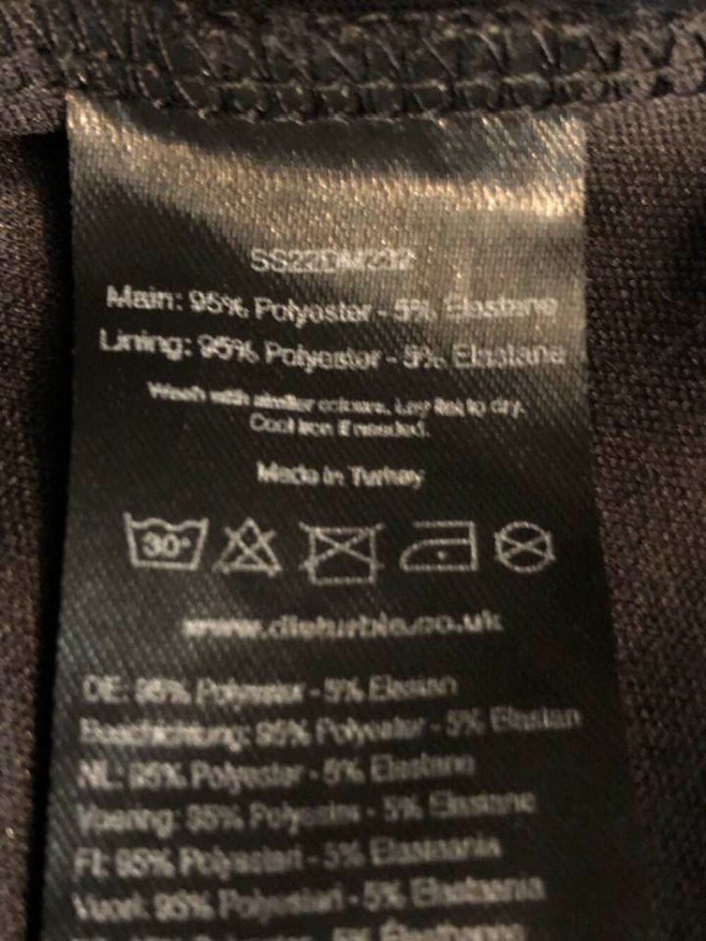 DISTURBIA Fortune oversized chain print tee dress - Picture 9 of 9